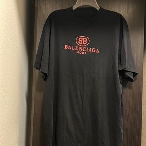 Men’s black original Balenciaga mode T shirt